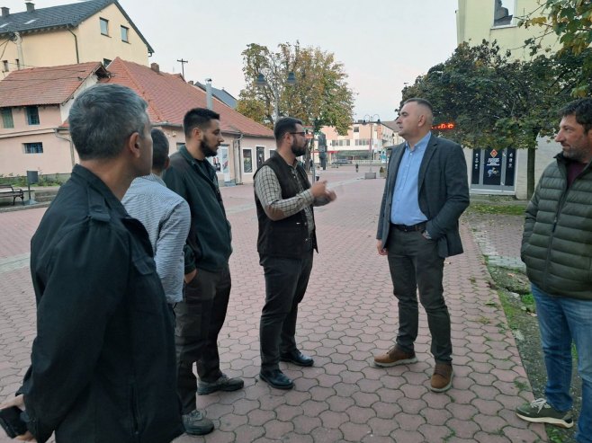 Savo Minić u Šamcu - Foto: SRNA