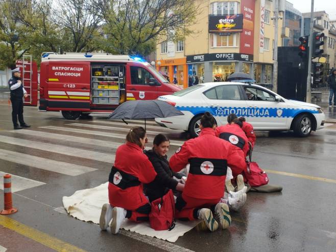 Pokazna vježba spašavanja prilikom saobraćajne nezgode - Foto: RTRS