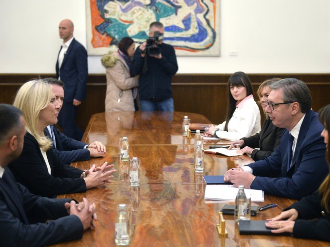 Cvijanović sa Vučićem u Beogradu (FOTO)