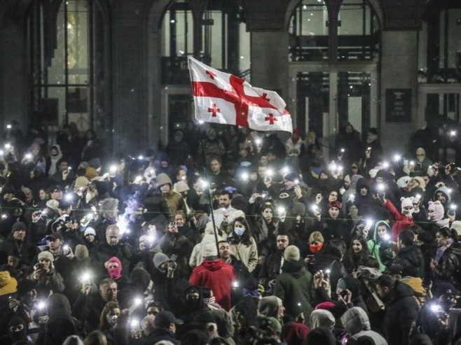 Tbilisi, Gruzija (foto: EPA-EFE/DAVID MDZINARISHVILI) - 