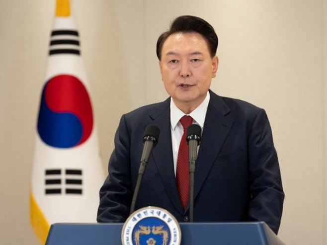 Јun Suk-jeol (Foto: EPA//ROK PRESIDENTIAL OFFICE / HANDOUT SOUTH KOREA) - 