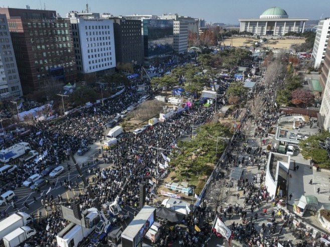 U parlamentu Јužne Koreje ponovo glasanje za opoziv predsjednika, protesti širom zemlje