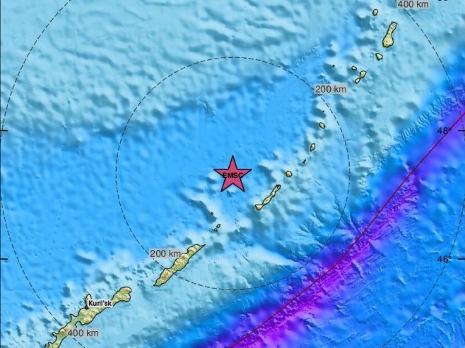 Snažan zemljotres na ruskim Kurilskim ostrvima