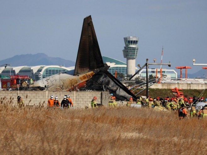 Pad aviona u Јužnoj Koreji (Foto: EPA-EFE/YONHAP SOUTH KOREA OUT) - 