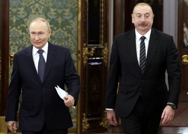 Putin i Alijev (Foto: EPA-EFE/VALERY SHARIFULIN, ilustracija) - 