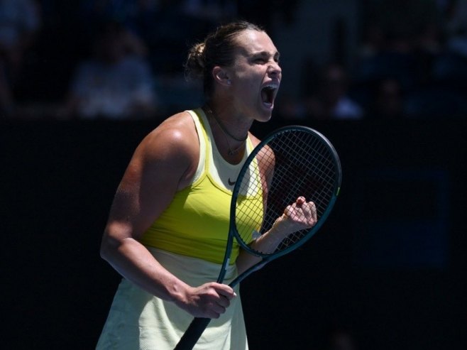 Arina Sabalenka (Foto:  EPA-EFE/JOEL CARRETT AUSTRALIA AND NEW ZEALAND OUT) - 