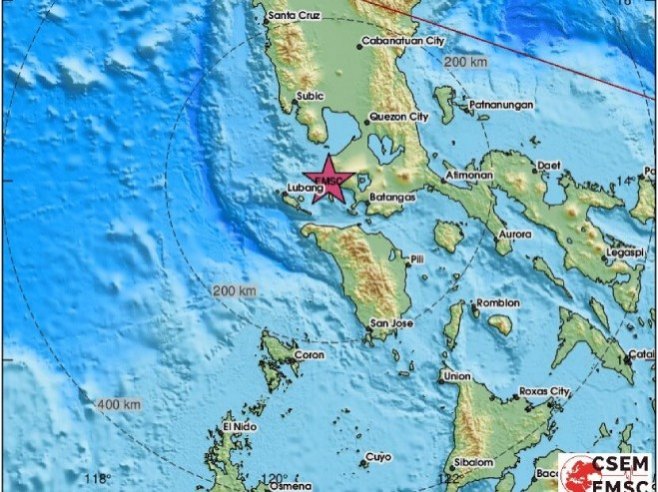 Zemljotres na ostrvu Mindoro