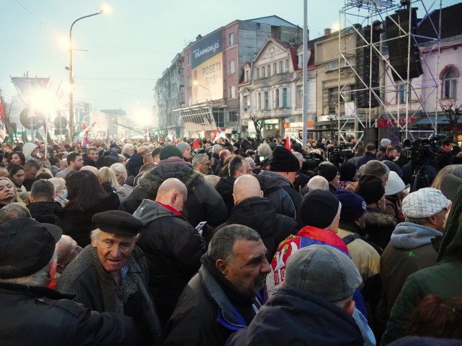 Skup u Јagodini povodom osnivanja Pokreta za narod i državu