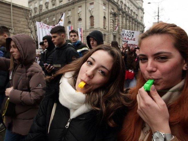 Protesti u Beogradu (Foto: Tanjug/Sava Radovanović) - 