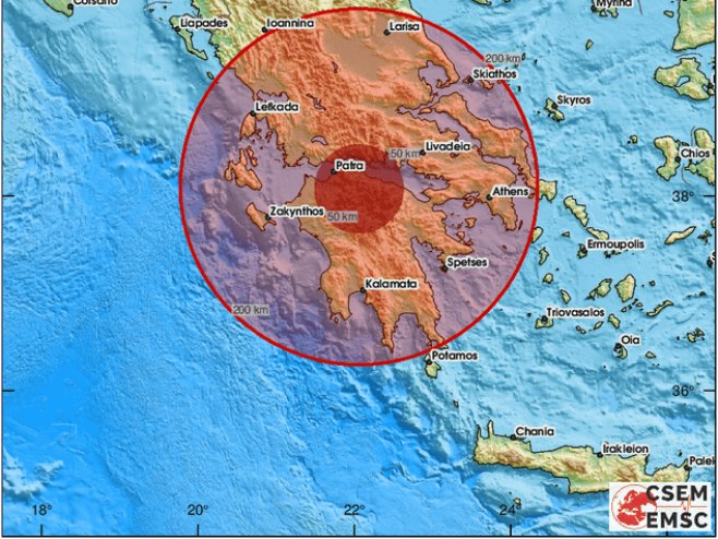 Grčka, zemljotres (foto: x.com/lastquake) - 