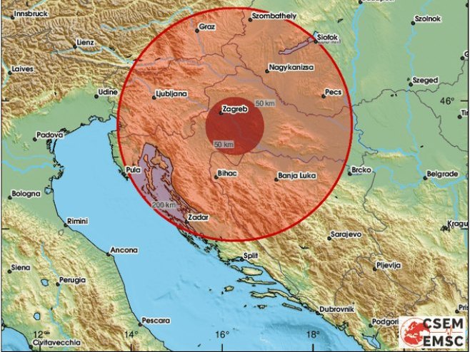 Zemljotres od 4,5 stepeni Rihterove skale pogodio Sisak, osjetio se i u BiH