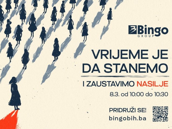 Kampanji Bingo Grup protiv nasilja nad ženama za 24 časa se pridužilo više od 10.000 građana