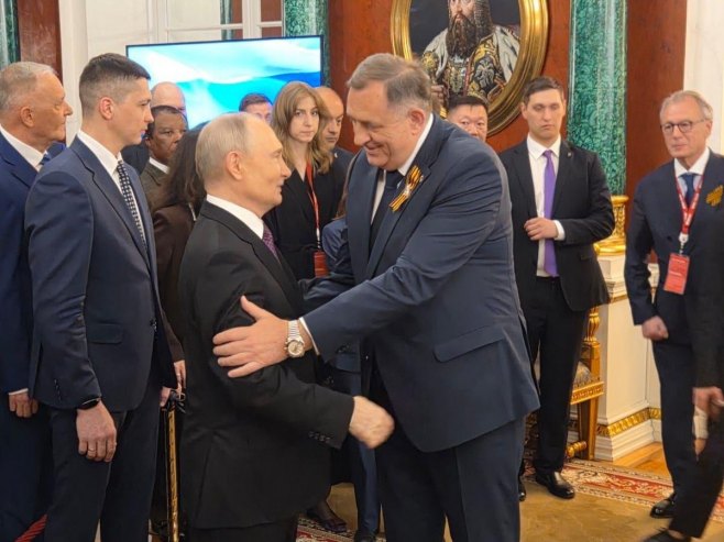 Ruski predsjednik dočekao predsjednika Srpske na svečanoj večeri (FOTO/VIDEO)