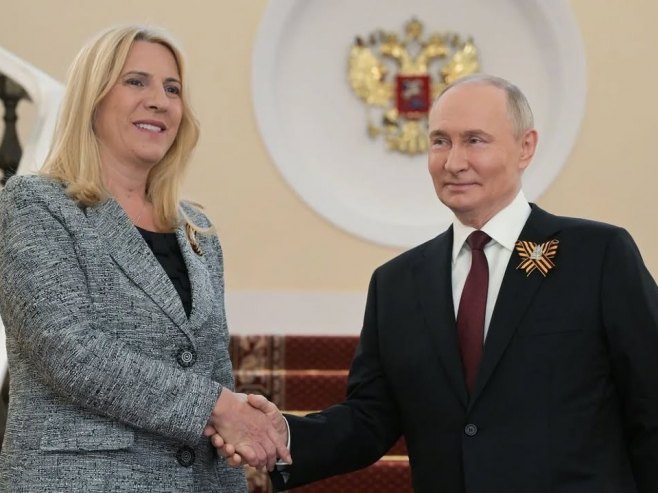 Cvijanović: Susret sa Putinom prilika da se zahvalim na pozivu i čestitam Dan pobjede