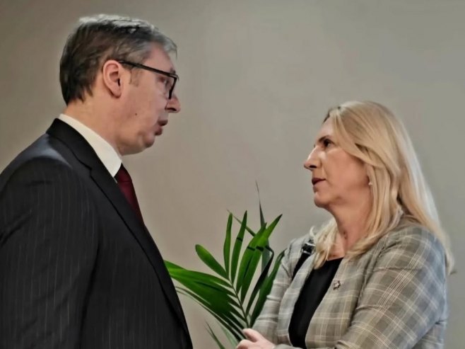 Cvijanović sa Vučićem u Tirani: Važno da smo uvijek zajedno, Srbija uz Srpsku, a Srpska uz Srbiju