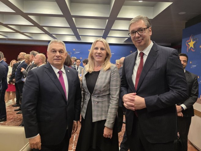 Orban, Cvijanović i Vučić Orban, Cvijanović i Vučić - Foto: RTRS