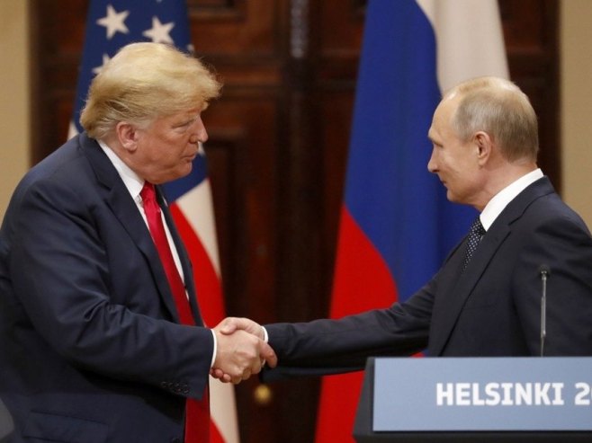 Tramp i Putin (Foto: EPA-EFE/ANATOLY MALTSEV, ilustracija) - 