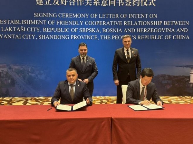 Potpisan Sporazum o bratimljenju i privrednoj saradnji između Laktaša i kineskog grada Јantai (FOTO)