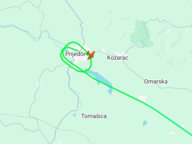 Avion EUFOR-a ponovo kruži iznad Prijedora