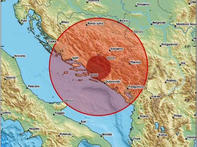 Zemljotres kod Nevesinja