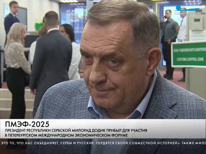 Dodik: Veoma mi je drago što sam ponovo u Sankt Peterburgu i u Rusiji