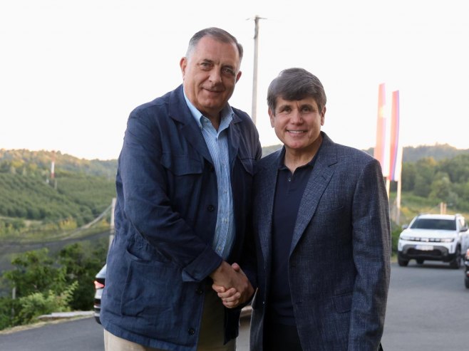 Rod Blagojević stigao u Srpsku na Dodikov poziv: Dva čovjeka, jedan princip - ne klečati ni pred kim (FOTO)