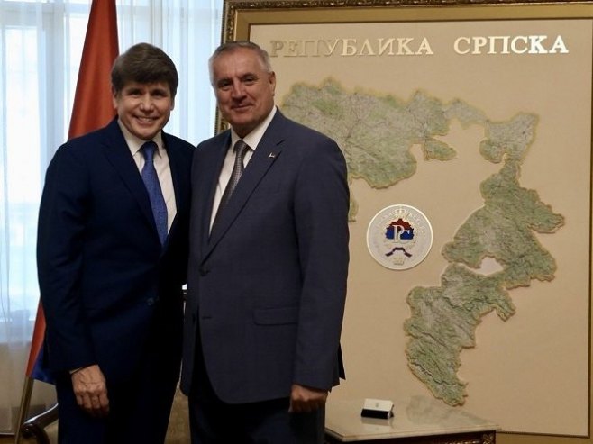 Višković ugostio Blagojevića u Vladi Srpske