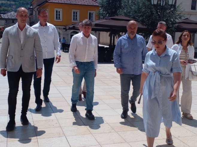 Blagojević u Višegradu sa Đurevićem; Posjetio i Hram Svetog cara Lazara (FOTO)