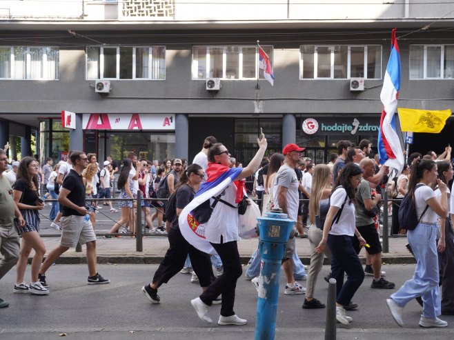 Protesti u Beogradu (Foto: TANJUG/ MILOŠ MILIVOJEVIĆ/bs) - 