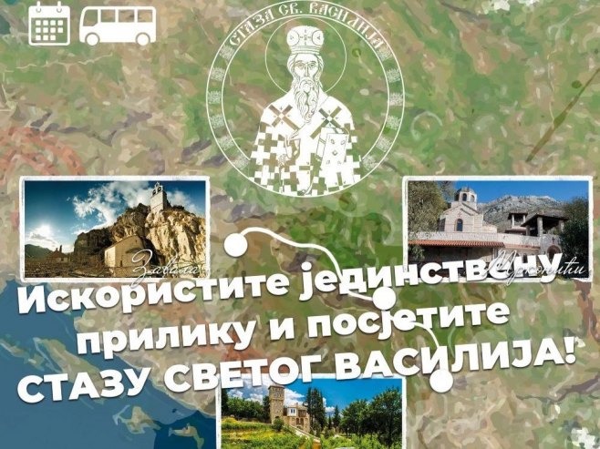 Od sredine jula hodočasničke ture "Stazom Svetog Vasilija"