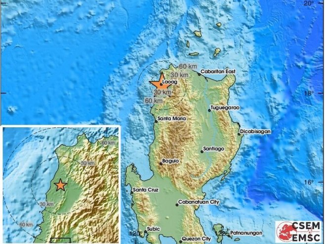 Zemljotres na Filipinima (Foto: x.com/EMSC) Zemljotres na Filipinima (Foto: x.com/EMSC) -