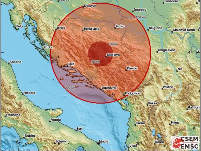 Zemljotres magnitude 2,7 po Rihteru kod Bugojna