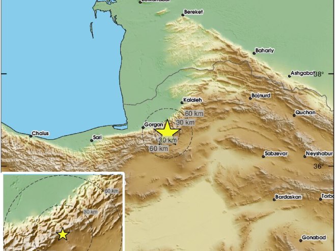 Јak zemljotres pogodio sjeverni Iran