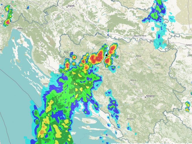 Pogledajte kretanje kiše na koju su upozorili meteorolozi