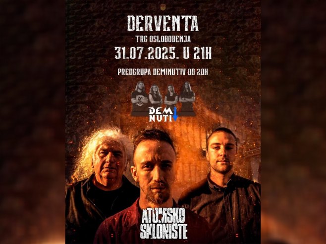 U Derventi sutra koncert legendarne rok grupe Atomsko sklonište