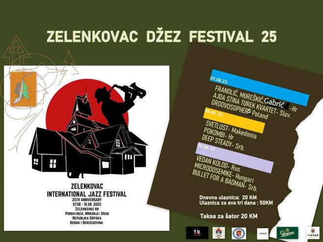Počinje međunarodni džez festival "Zelenkovac"