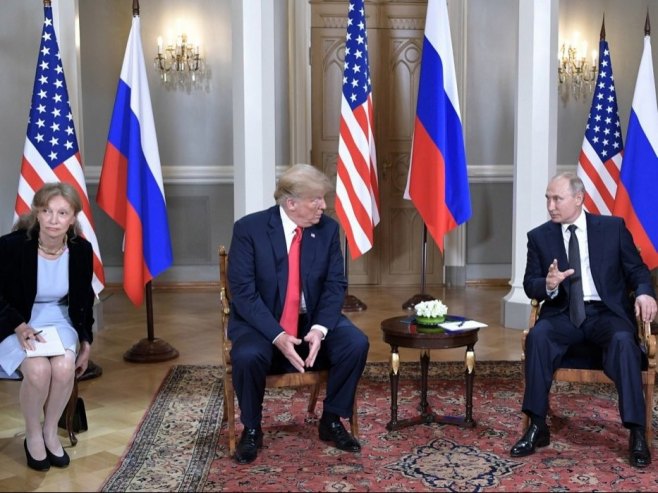 Tramp i Putin (foto: EPA/ALEXEY NIKOLSKY) - 
