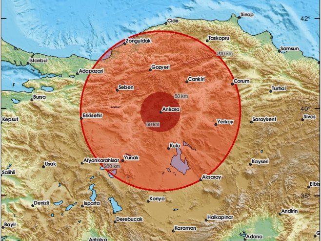 Zemljotres, Turska (foto: x.com/lastquake) - 