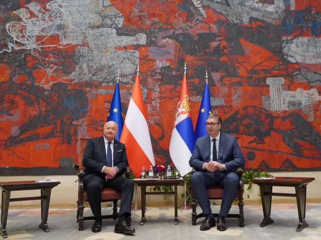 Aleksandar Vučić i Kristijan Štoker (foto: TANJUG/ VLADIMIR ŠPORČIĆ/ bg) Aleksandar Vučić i Kristijan Štoker (foto: TANJUG/ VLADIMIR ŠPORČIĆ/ bg) -