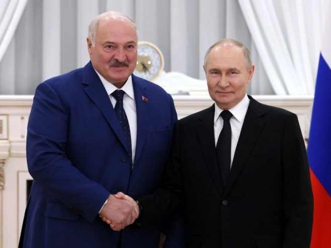 Aleksandar Lukašenko i Vladimir Putin (foto:EPA/MIKHAIL METZEL) - 