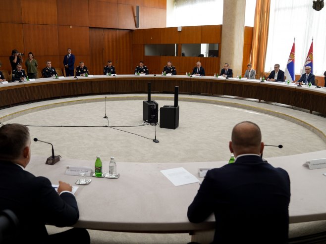 Sjednica Savjeta za nacionalnu bezbjednost Srbije, predsjedava Vučić