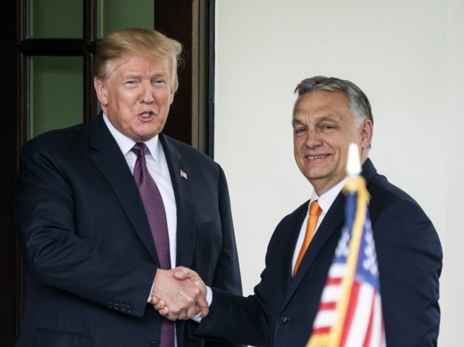 Tramp i Orban (Foto: EPA/JIM LO SCALZO, ilustracija) - 