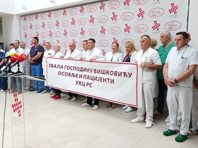 UKC Srpske: Zahvalnost Viškoviću za podršku koju je pružio za vrijeme pandemije kovida 19 (FOTO)