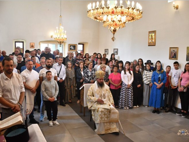 Služena prva arhijerejska liturgija u novoproglašenom manastiru u Gubinu