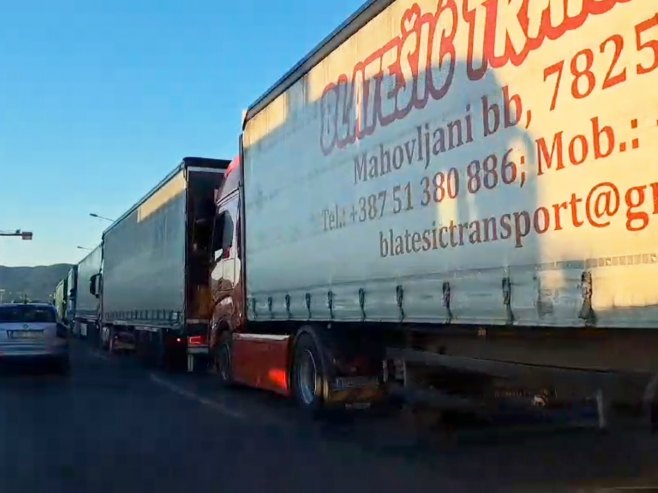 Protest prevoznika BiH; Zaustavljanje teretnog saobraćaja do ispunjenja zahtjeva (FOTO/VIDEO)