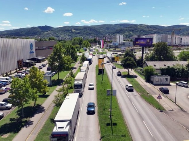 Banjaluka, protest prevoznika Banjaluka, protest prevoznika - Foto: RTRS