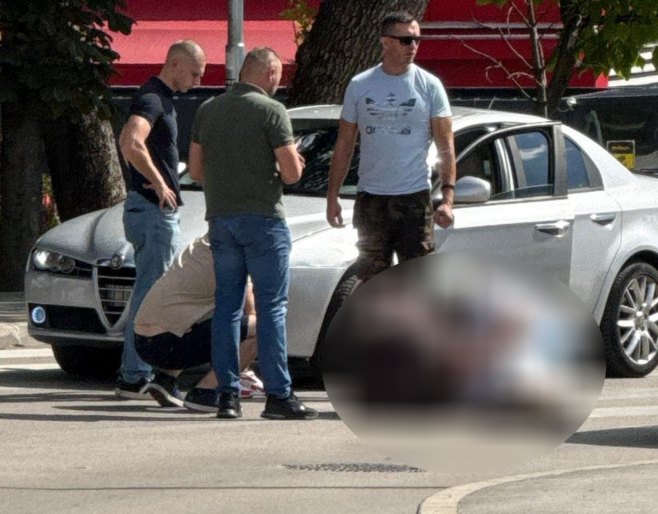 U kružnom toku u centru Banjaluke udarena osoba na pješačkom prelazu (FOTO)