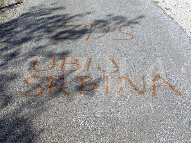 U srpskom selu kod Metkovića prijeteće poruke "Ubij Srbina" i "ZDS" (FOTO)