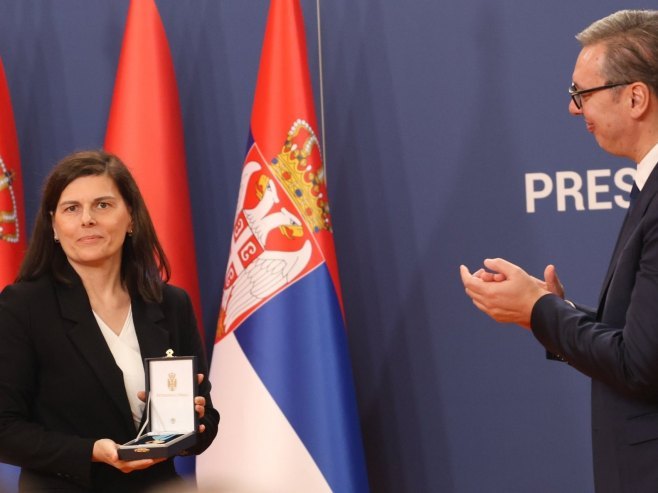 Tuleković primila Zlatnu medalju zasluga za narod - Foto: ZIPAPHOTO/Borislav Zdrinja