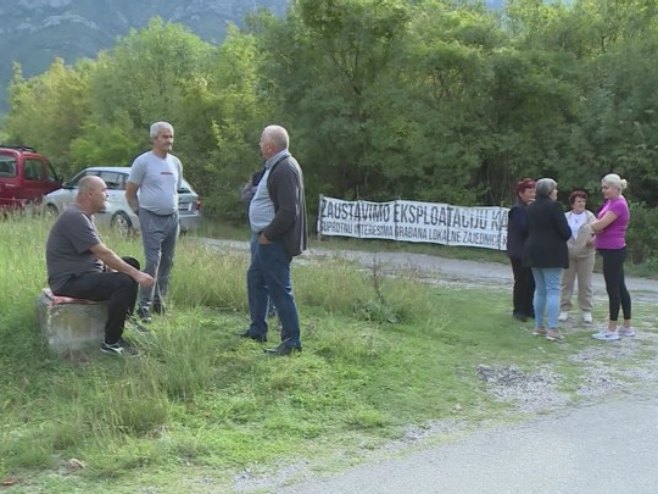 Protest protiv gradnje kamenoloma - Foto: RTRS